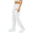 thumbnail image 1 of successthop Womens Sweatpants with Pockets Fleece Pants with Pockets Printed Elastic Sportpants Drawstring Trousers White, 1 of 4