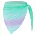 thumbnail image 1 of successthop Womens Swimsuit Cover Up Beach Gradient Tie Waist Short Skirts Ladies Lightweight Vacation Beach Clothes L, 1 of 4