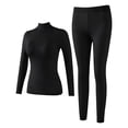 thumbnail image 1 of successthop Womens Thermal Underwear Sets Plus Size Lightweight Long Sleeve Crewneck Tops with Padding and Leggings 4XL, 1 of 5