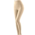 thumbnail image 1 of successthop Womens Warm Leggings Trendy Loose Soft Cropped Pant Comfortable Solid Lightweight Winter Bottom Beige L, 1 of 6