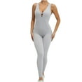 thumbnail image 1 of successthop Yoga Jumpsuits for Women Slim Strecth Yoga V Neck Sleeveless One Piece Long Lounge Wear Solid Activewear M, 1 of 3