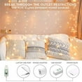 thumbnail image 1 of suddus 200led USB Curtain Lights with Remote, Window Curtain String Lights Warm White,led Curtain Lights for Bedroom Wall Waterproof, Christmas, Gardens, Bedrooms, Party Use, 1 of 3