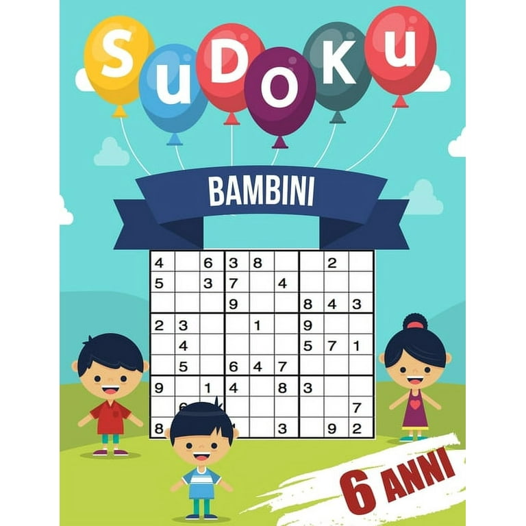 sudoku bambini 6 anni: giochi da giocare con la famiglia, 200 griglie a tre  livelli con istruzioni e soluzioni, regalo per ragazzo e ragazza  (Paperback) 