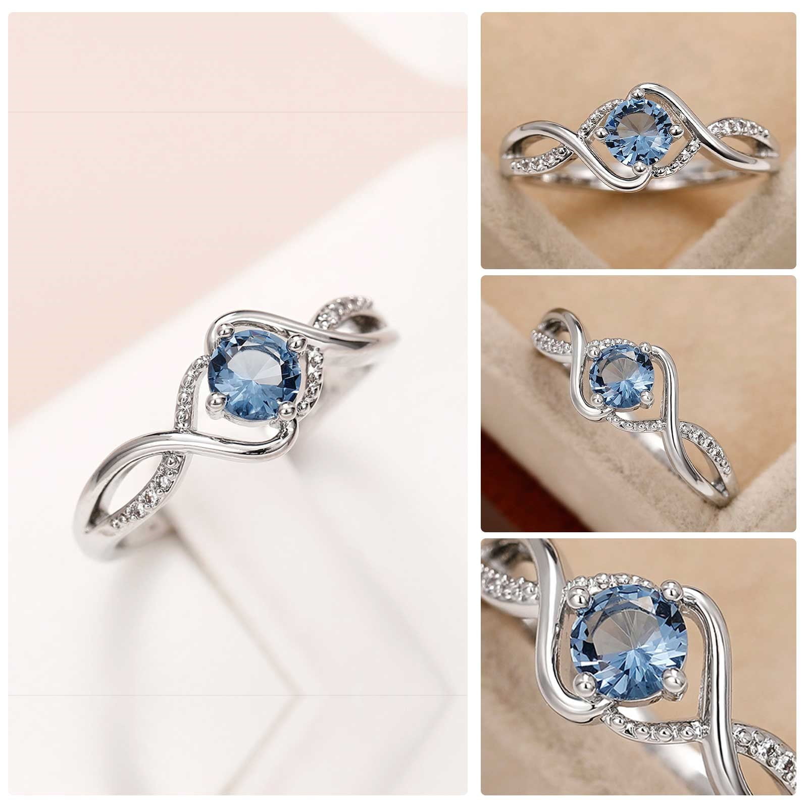 suhtpsw Ladies Rings Luxury Rings Gift Rings Alloy Ring Sets Engagement