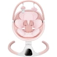 thumbnail image 1 of suihuooo Baby Swing for infants Newborn with Bluetooth and 5 Speed Built-in Soothe Melodies 5-Point Harness,Pink, 1 of 6