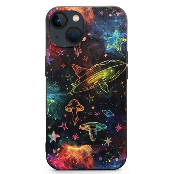 is suitable for the 2022 iPhone 14 Pro Max phone case, cute shock resistant phone case with flowers, anti fingerprint phone case, suitable for iPhone 14 Pro Max 6.7 ", mushroom