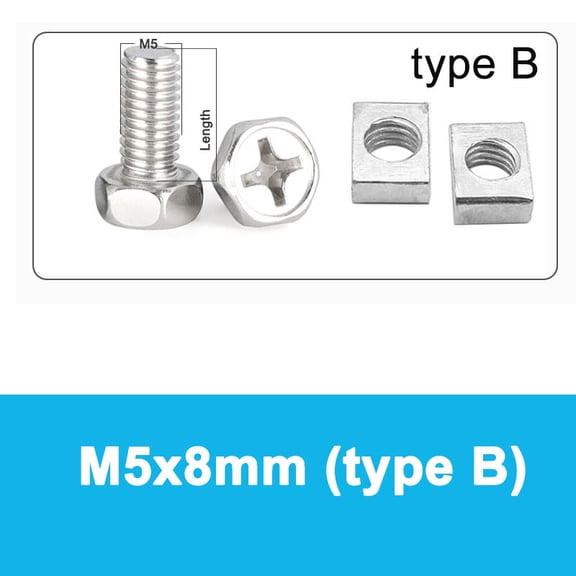 suitable for 2 Set Motorcycle Scooter ATV Dirt Bike Battery Terminal Nut and Bolt Screws With Or Without Washers M5 M6 8mm 10mm 12mm 16mm