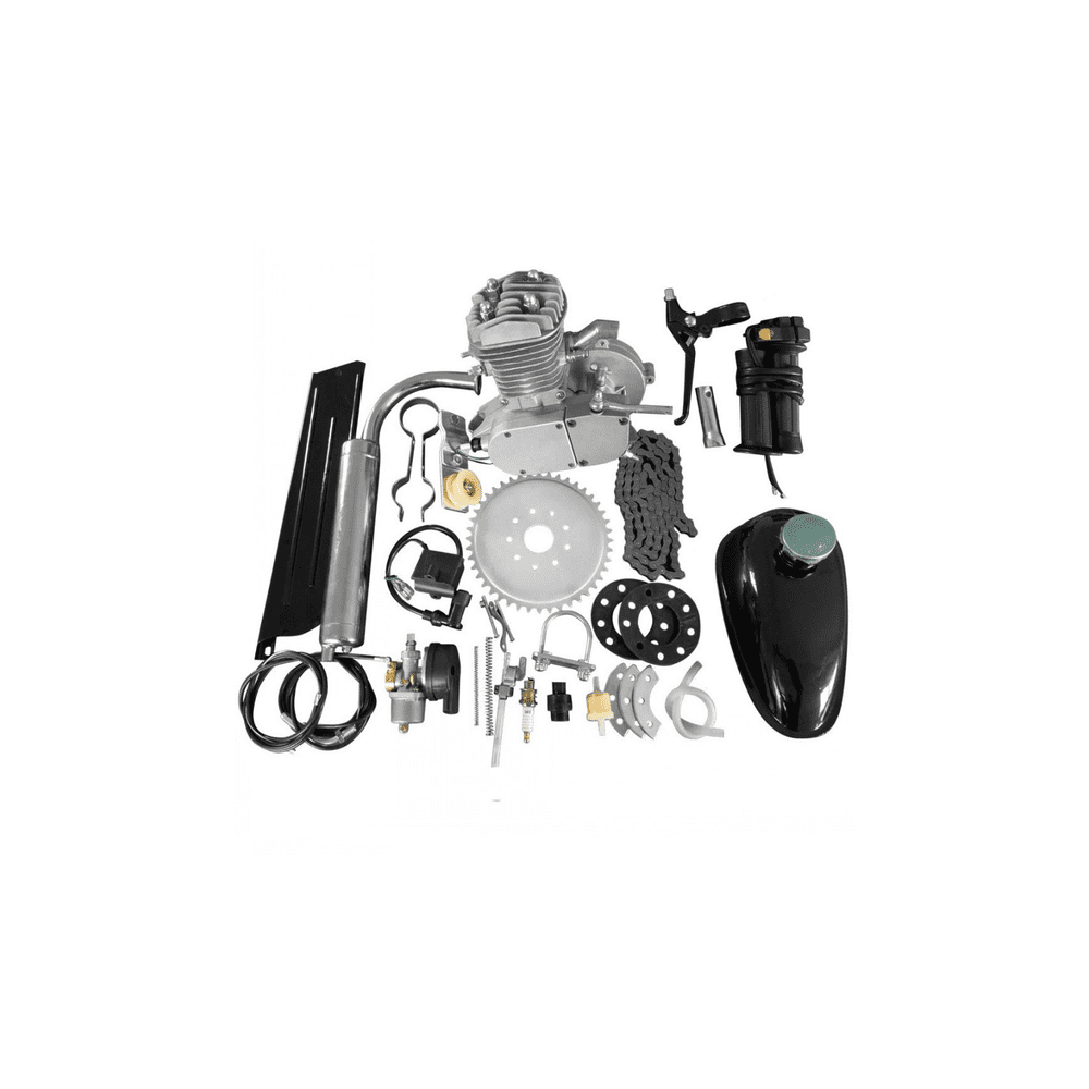 suitable for 80cc Bicycle Motorcycle 2 Stroke Gasoline Silver Engine Kit For Bicycle Mountain Bike Complete Set