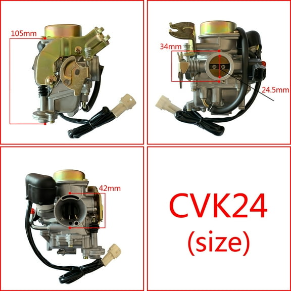 suitable for CVK24 24.5mm Motorcycle carb carburetor Electronic Choke GY6 100 125 150 cc scooter ATV