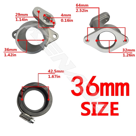 suitable for KENADA RACING Throttle Body Manifold Intake Pipe For Yamaha Y15 Y15z Y15zr Lc150 Exciter150