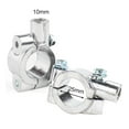 thumbnail image 1 of Suitable for Pair 7/8" Inch 22mm 25mm Handlebar 10mm 8mm Thread Motorcycle Mirror Mount Clamp Rear View Mirror Holder Adapter Silver Black, 1 of 3