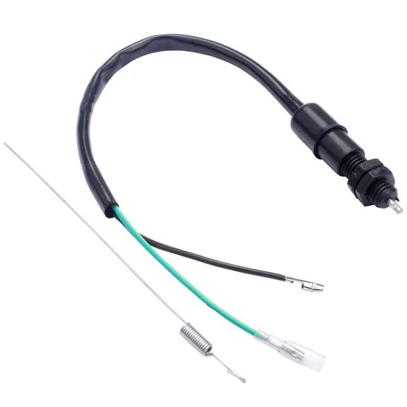 Suitable for Rear Brake Switch Brake Light Switch Cable Wire Screw Type with Spring for Scooter Moped Motorcycle Motorbike ATV GO KART