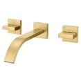 thumbnail image 1 of sumerain Gold Bathroom Faucet Wall Mount Bathroom Sink Faucet with Rough in Valve, 1 of 8