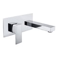 thumbnail image 1 of sumerain Lavatory Faucet Wall Mounted Bathroom Sink Faucet and Rough in Valve Included Chrome Finish, Left-Handed Single Handle, 1 of 5