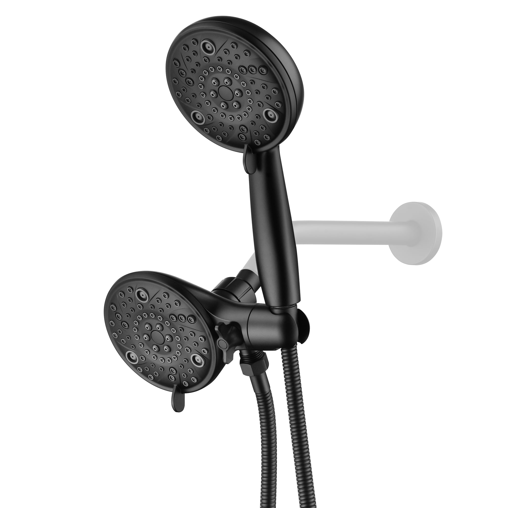 sumerain Matte Black 3 Way High Pressure Showerhead Combo,2-in-1 Shower ...