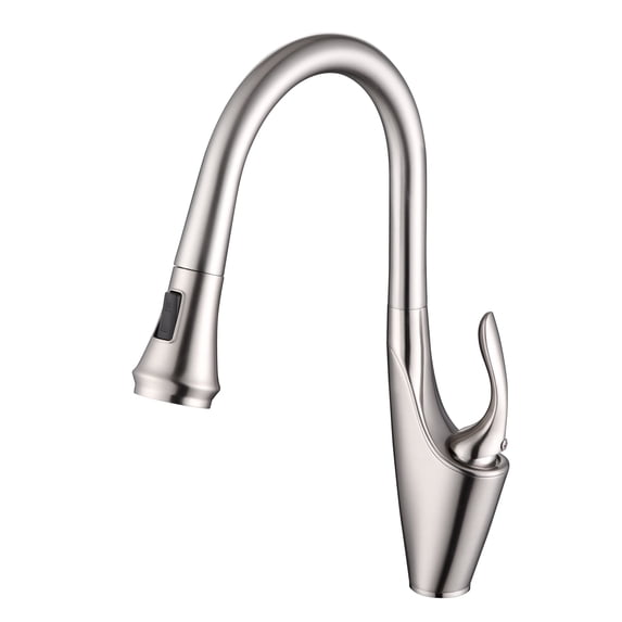 sumerain Single Handle High Arc Pull Out Kitchen Faucet,Stainless Steel Brushed Nickel Kitchen Sink Faucets with Pull Down Sprayer