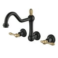 thumbnail image 1 of sumerain Wall Mount Bathtub Faucet Matte Black Tub Filler Vintage Leg clawfoot Tub Faucet, 1 of 9