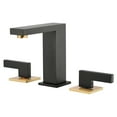 sumerain Widespread 8 inch Bathroom Faucet, Black Bathroom Sink Faucet ...