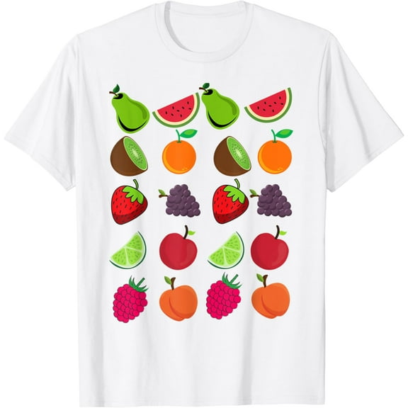 summer fruits kiwi strawberry T-Shirt100% cotton