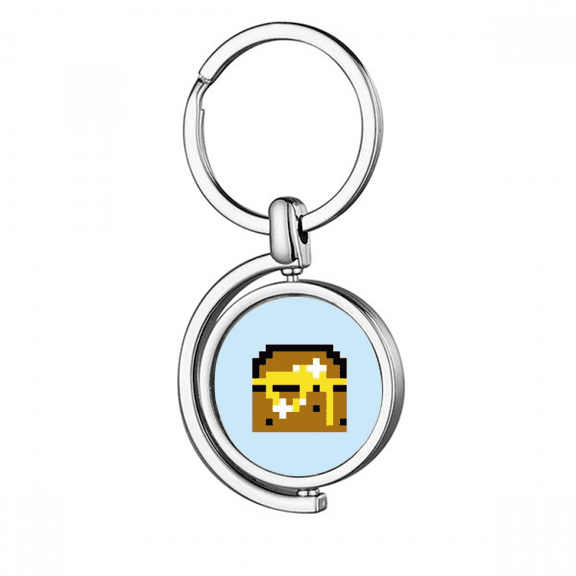 summer sail box treasure hunt rotating keychain metal keyring holder