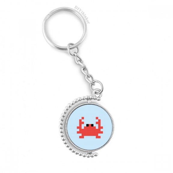 summer sail little crab rotatable keyholder disc accessories chain clip