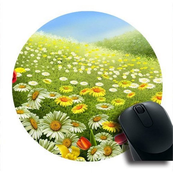 summer scenes Round Mouse pads Gaming Mouse Pad 7.87x7.87 inches