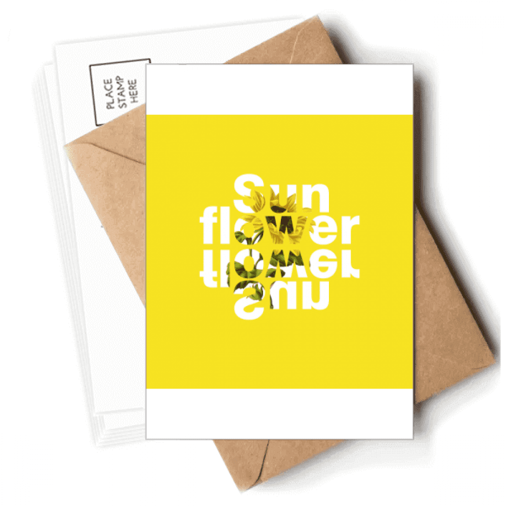 sun sunflower flowers Postcards Envelopes Blank Note Cards Mailing