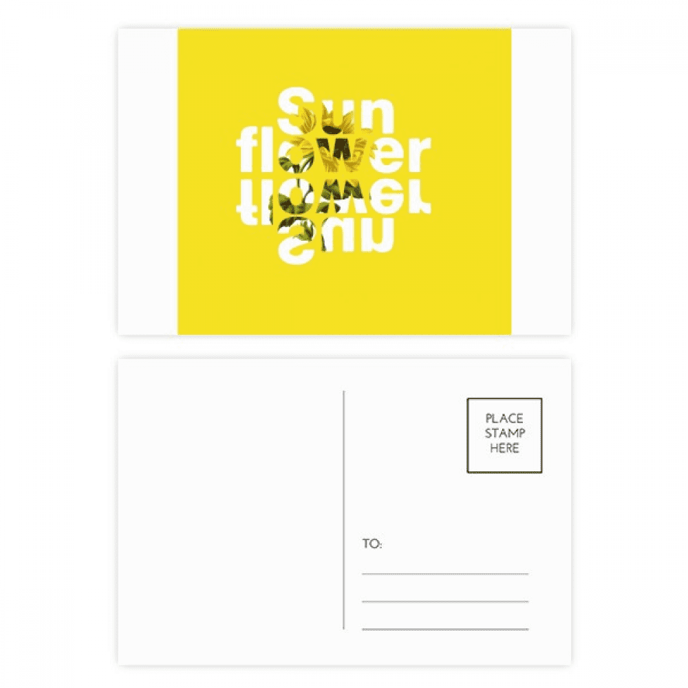 sun sunflower flowers postcard set birthday mailing thanks greeting card