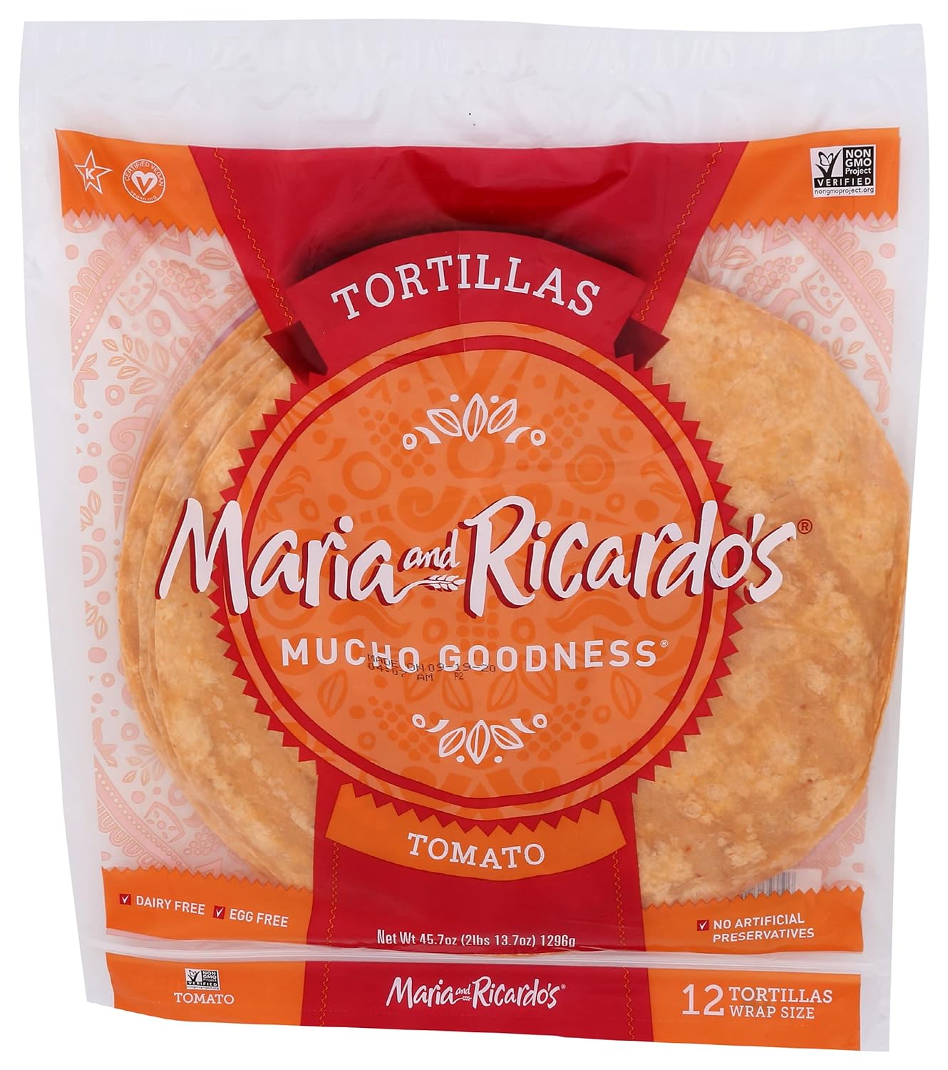 sundried tomato tortillas, 45.7 oz