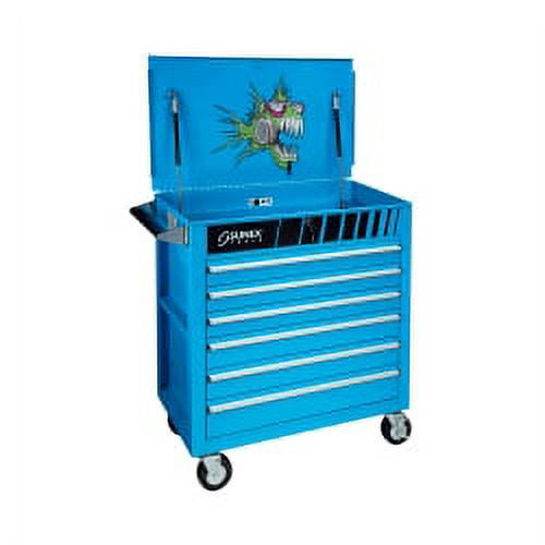 sunex 8057nitro premium full drawer service cart, nitro fish