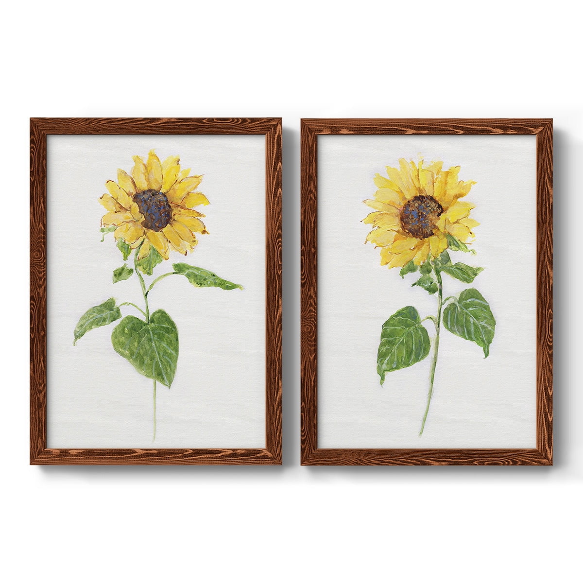 Sunflower I - Premium Framed Canvas 2 Piece Set - Ready to Hang