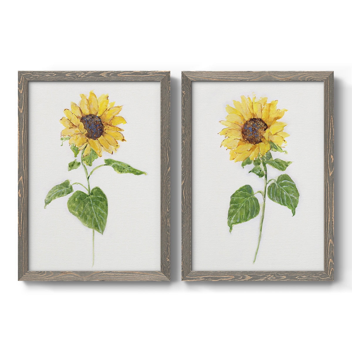 Sunflower I - Premium Framed Canvas 2 Piece Set - Ready to Hang