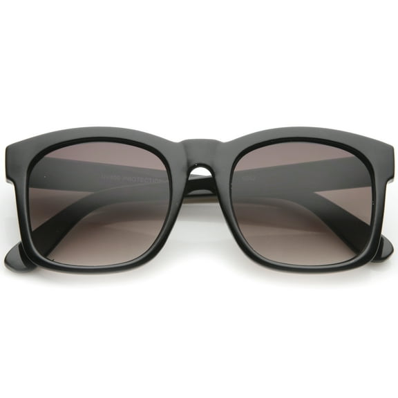 sunglassLA - Classic Oversized Bold Horn-Rimmed Frame Square Sunglasses - 53mm