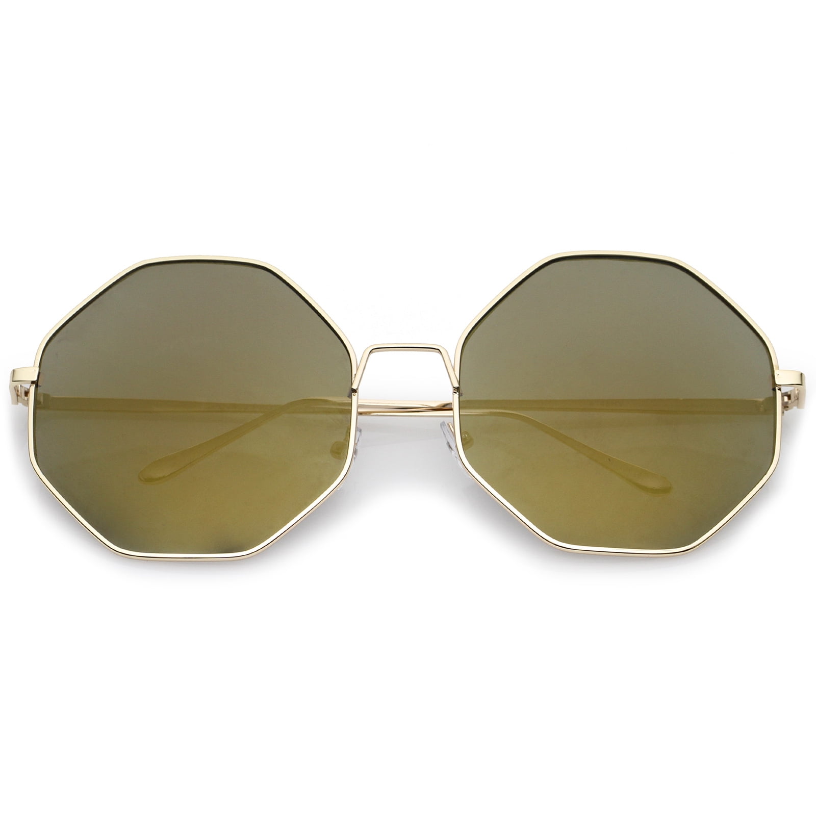 sunglassLA Female Oversize Metal Frame Slim Temple Colored  display picture 3