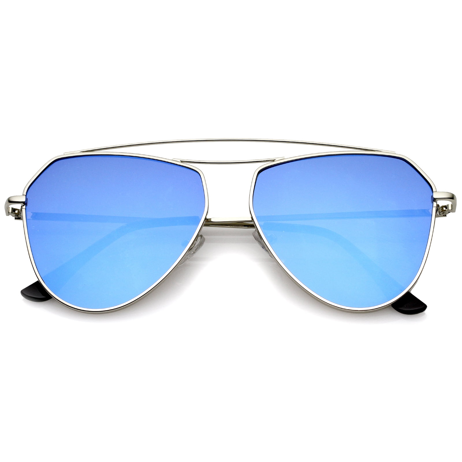 sunglassLA Unisex Modern Metal Frame Double Bridge Colored  display picture 2