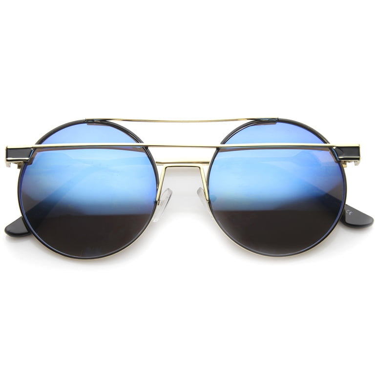 sunglassLA Unisex Modern Metal Frame Double Bridge Colored  display picture 1