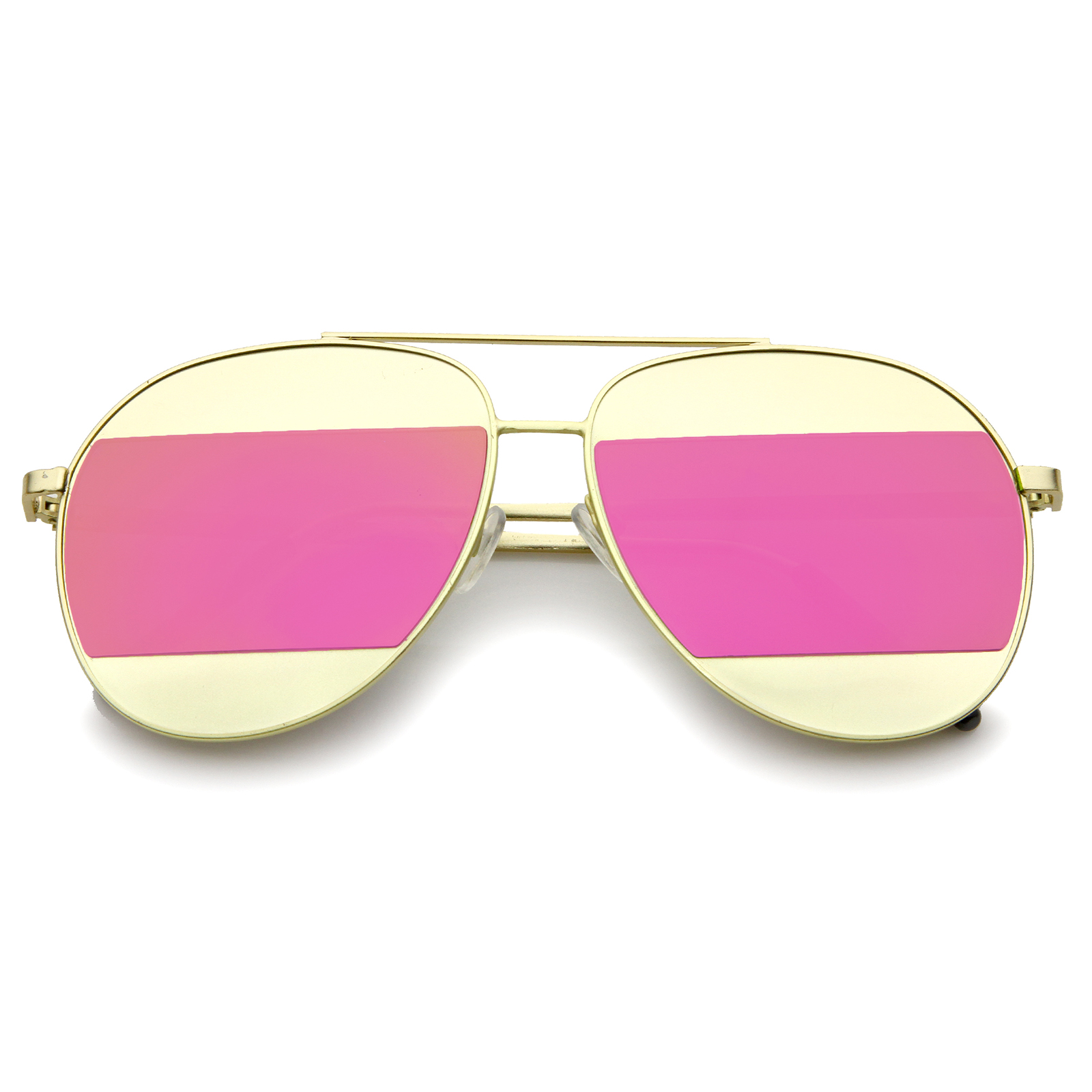 Split color aviator sunglasses Christian Dior pink-blue Split aviator sunglasses | Vintage  main image 3