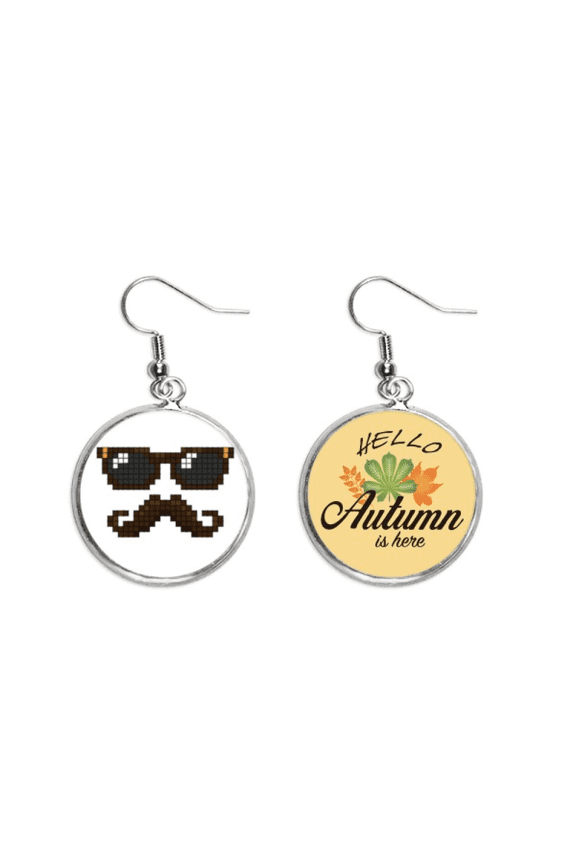 sunglasses beard man earring dangle autumn earring jewelry