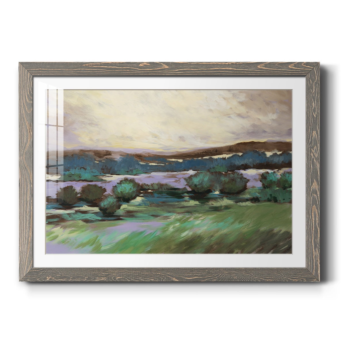 Sunny Desert Floor-Premium Framed Print - Ready to Hang