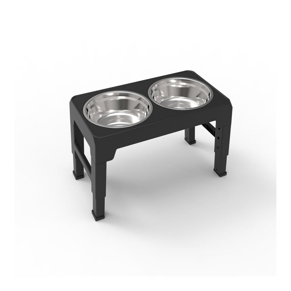 sunnykud Double Cat Bowl Pet Bowls Stand Dog Elevated Feeder Food Water Raised Lifted AU