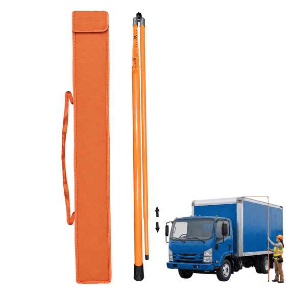 sunorchid Load Height Measuring Stick - to 15FT, Non-Conductive Height Stick for Trucks with Adjustable Rod & Storage Bag for Truck Trailer Logistics Vehicle Construction Surveying