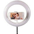 thumbnail image 1 of sunpak self storing 10" ring light vlogging kit - white, 1 of 3