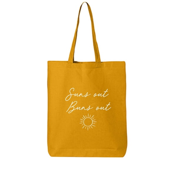 suns out buns out Cotton Canvas Tote Bag
