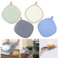 thumbnail image 1 of sunsanly 1/2Pcs Insulation Pad Silicone Pot Holders Non-Slip Heat-resistant Protection Pad with Hanging Rope for Home Kitchen, 1 of 8