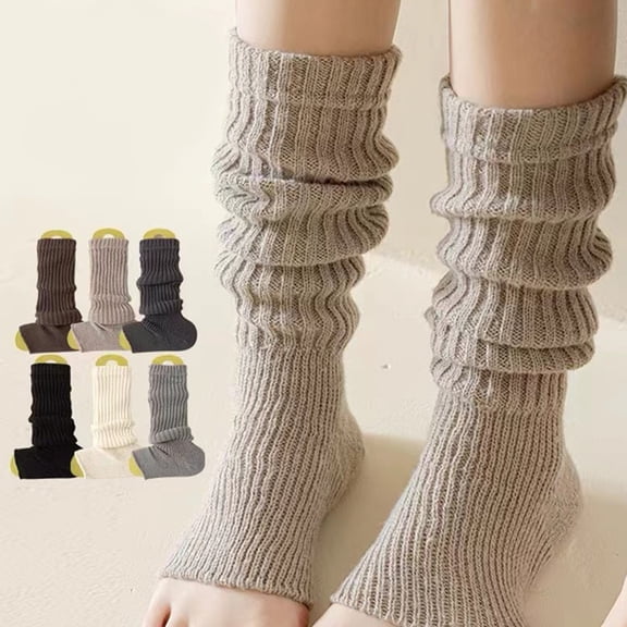 sunsanly 1 Pair Women Socks Mid-calf Striped Japanese Style Solid Color High Elasticity Anti-slip Thin Soft Breathable Sweat-absorption Anti-shrink Sports Piled Socks