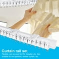 thumbnail image 1 of sunsanly 1 Set Curtain Track Accessories 1/3/5m Ceiling Curtain Track Bendable Smooth Sliding Room Divider Curtain Track System for RV Bay Window Shower Easy Installation Kit Included, 1 of 1