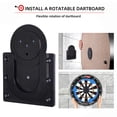 thumbnail image 1 of sunsanly 1 Set Dartboard Wall Mounting Bracket with Ruler Foot Pad Nail Long Short Screw Professional Universal Dartboard Hanging Holder Installation Accessories Kit, 1 of 8