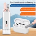 thumbnail image 1 of sunsanly 1 Set Double-head Earphone Cleaning Pen Brush Keycap Puller Spray Cloth Bluetooth-compatible Headphone Keyboard Cleaning Tool Kit Computer Accessories, 1 of 7