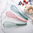 thumbnail image 1 of sunsanly 10 Inches Egg Beater Non-stick Easy to Clean PP Handle Silicone Egg Whisk Milk Mixing Stick Chef Aid Tool Kitchen Gadget, 1 of 8