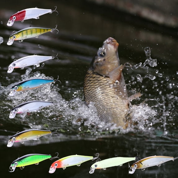 sunsanly 11cm/13g Minnow Bait Sharp Hook 3D Simulated Fisheye Simulation Throw Long-distance Perch Angling Lure Fishing Gear